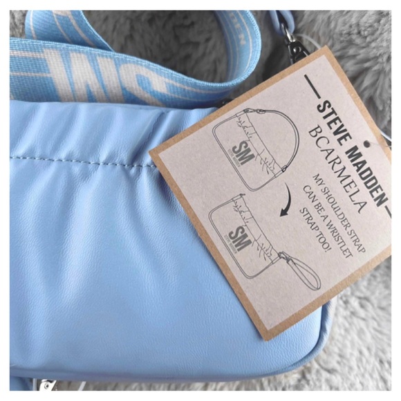 NEW Steve  Madden Blue Glaze BCARMELA Crossbody Bag TikTok Viral - Picture 10 of 10